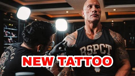 The Rock Swag Dwayne Johnson Gets A New Tattoo Done On His Big