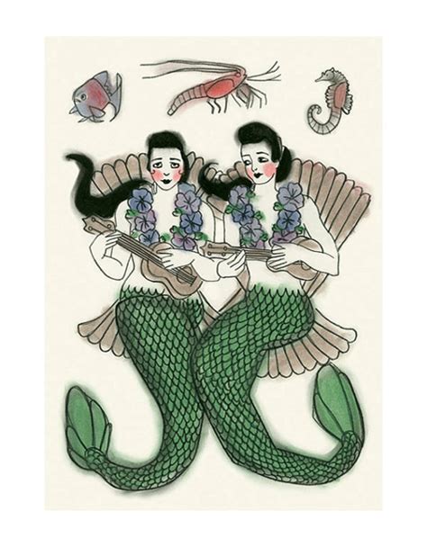 Welcome The ‘mermaid Duet Print To The Uke Store Ukulele