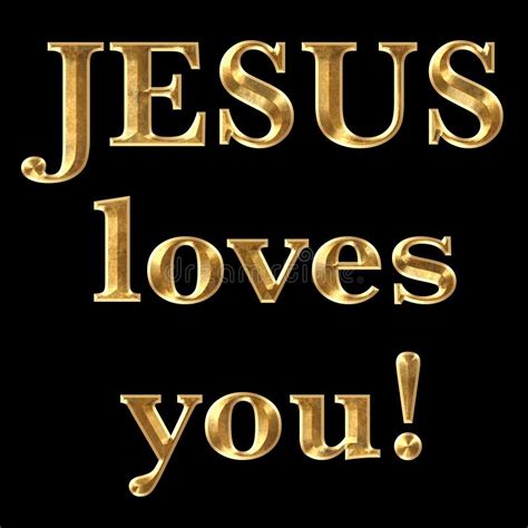 Jesus Loves You Icon Isolated On Dark Background Stock Vector