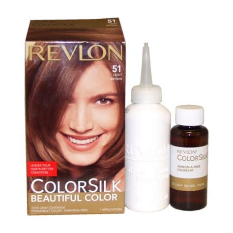 Revlon Colorsilk 51 Light Brown Hair Color 1 Ct Fred Meyer