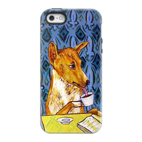 Basenji Phone Case - Dog Lovers Art - Coffee Theme Iphone Cases | Dog lovers art, Lovers art ...