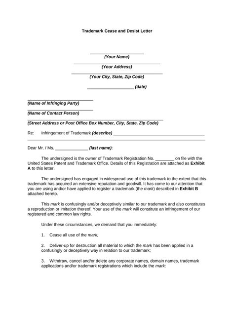 cease and desist letter example form fill out and sign printable pdf template signnow