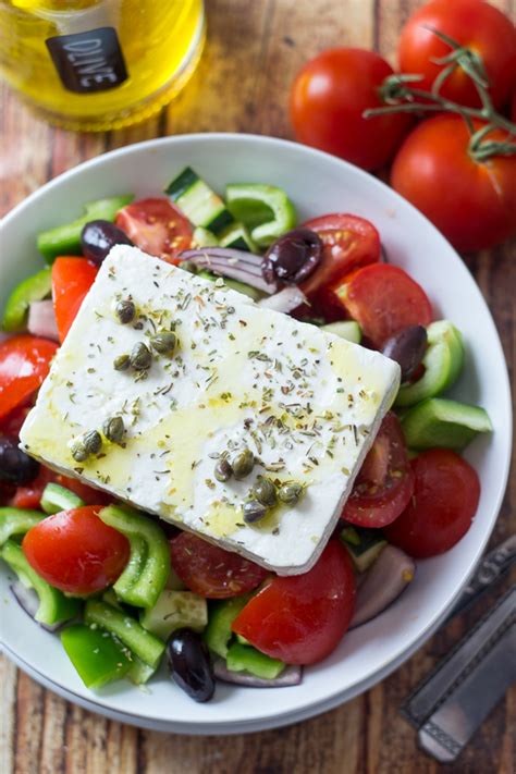 Classic Greek Salad Horiatiki Salad The Wanderlust Kitchen Greek