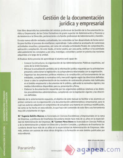 Gestion De La Documentacion Juridica Y Empresarial 3ª Edicion Maria Eugenia Bahillo Marcos