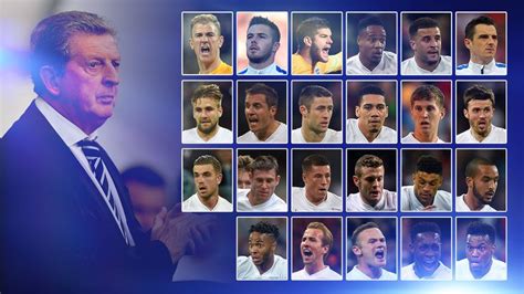 England Squad For Euro 2016 Roy Hodgson Names Provisional 26 Man