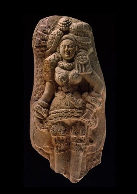 plaque with yakshi nature spirit or mother goddess mother goddess eastern art ancient india