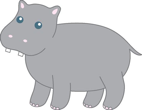 Download High Quality Animal Clipart Hippopotamus Transparent Png
