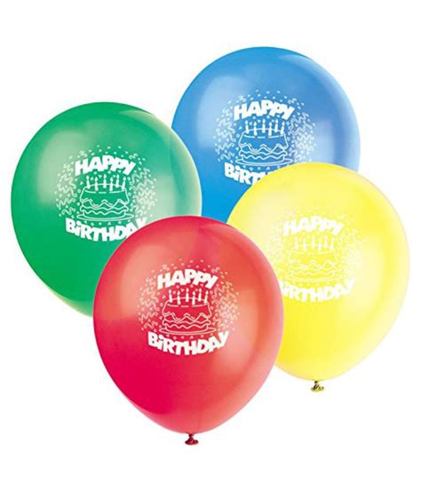 Happy Birthday Latex Balloons 8 Pack Buy Happy Birthday Latex