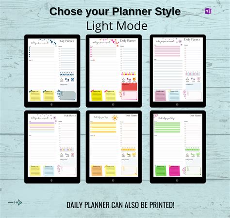 Digital Daily Planner Templates For Microsoft Onenote Pink And Etsy Uk