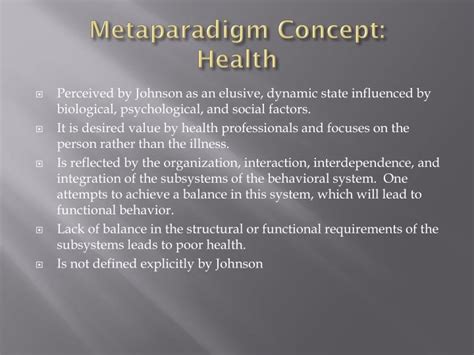 Ppt Dorothy Johnson Behavioral System Model Powerpoint Presentation Id 6875378