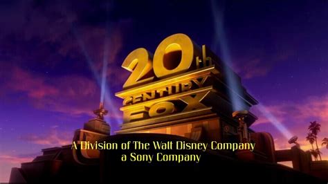 20th Century Fox Logo With Disney And Sony Byline By
