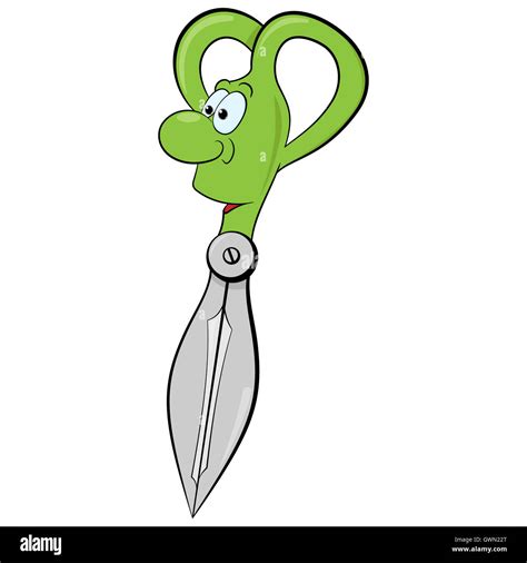 Cartoon Scissors Illustration Stock Photo Alamy