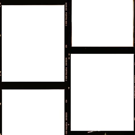 Four Square Frames With White Paper In The Middle And Black Border At