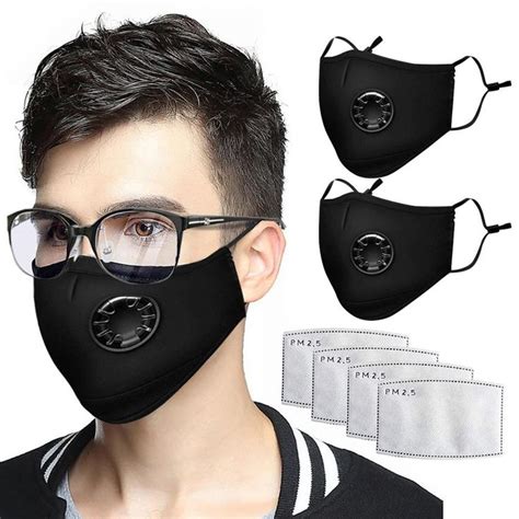 Us 12341020 Pcs Cloth Reusable Masks With Pm25 Replaceable