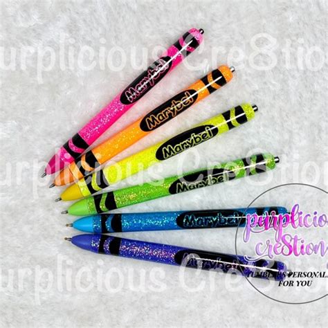 Glitter Pens Custom Personalized Inkjoy Glitter Pen Etsy