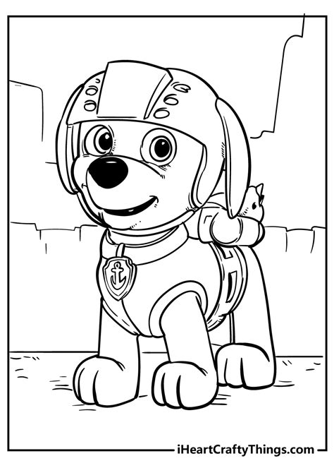 Paw Patrol Characters Coloring Pages