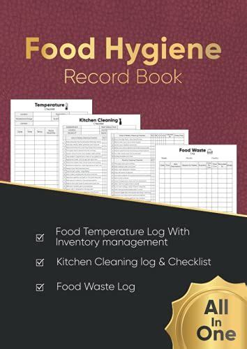 Food Hygiene Record Book All In One Book Including Food Temperature