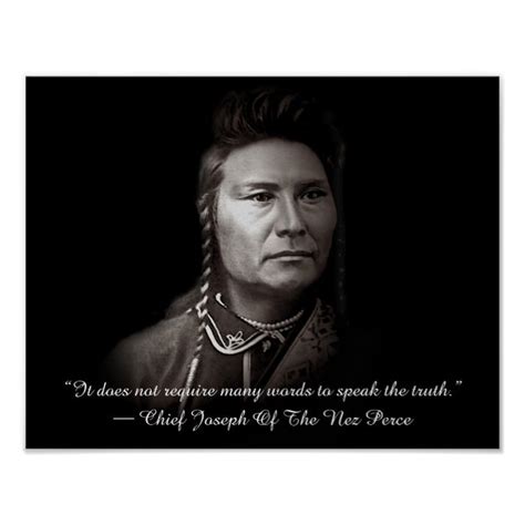 Chief Joseph Of The Nez Perce American Indian Poster