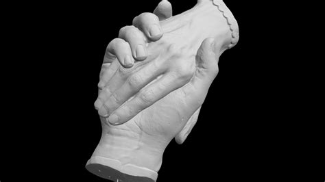 Harriet Hosmers Clasped Hands 1853 3d Model By Paul Mellon Centre