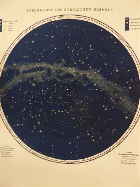 Large Vintage Star Map Discoverprints