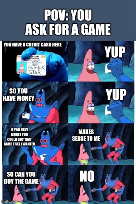Patrick Not My Wallet Imgflip