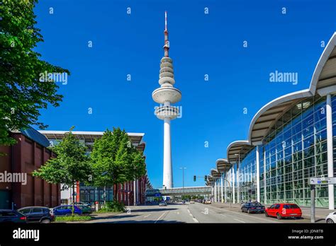 Fair Halls And Television Tower In Hamburg Germany Europe