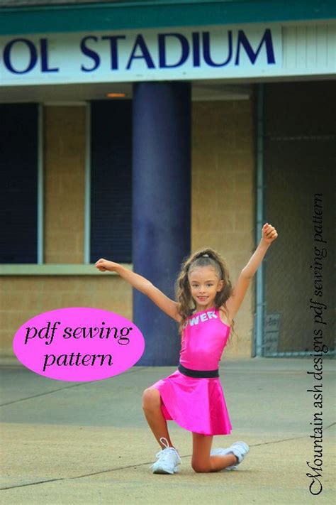 Cheerleading Pattern Cheer 2 Pdf Sewing Pattern Girls Etsy Sewing