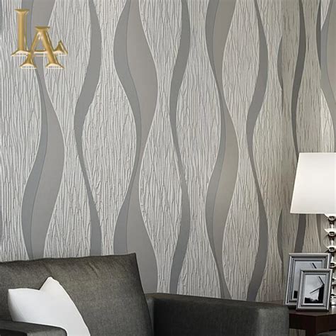 Fashion Wave Modern Striped Wallpaper For Walls 3 D Wall Paper Rolls