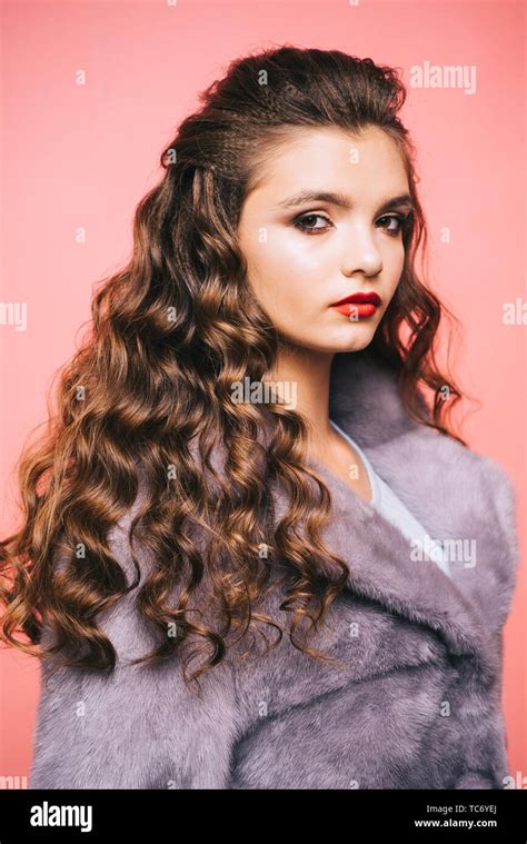 Healthy Curls That Look Bouncy Hair Styling In Beauty Salon Teenage