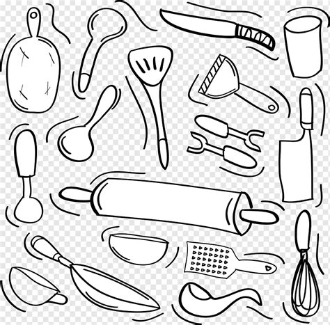 Hand Drawn Kitchen Utensils Icon Png Pngwing