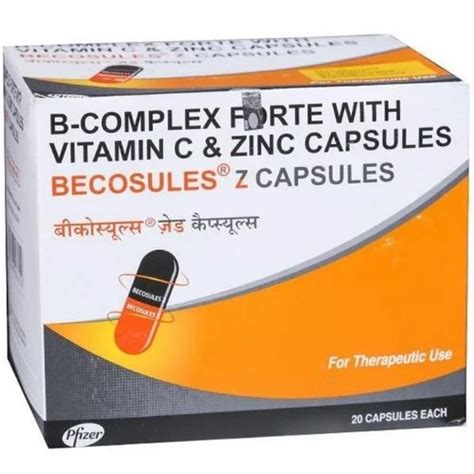 B Complex Forte With Vitamin C And Zinc Capsule At Rs 1125 Box
