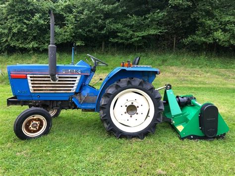Iseki Tl1900 2wd Compact Tractor And New Flail Mower 19hp Watch