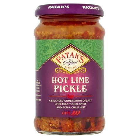 Pataks Hot Lime Pickle 283g Caletoni International Grocer