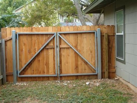 Steel Framed Wooden Privacy Gate Metal Gates Metal Fence Iron Gates
