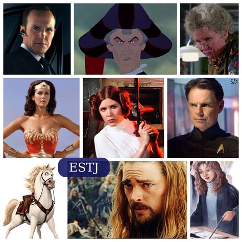 Estj Characters Not All Inclusive But Including Some Really Good