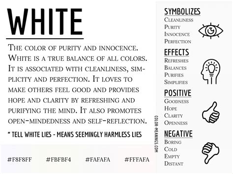 White Color Meaning The Color White Symbolizes Purity And Innocence