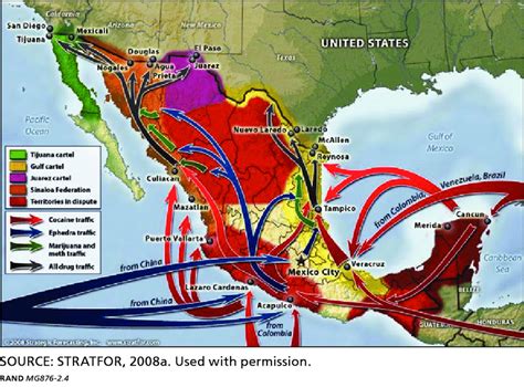 4 Mexican Cartel Territories And Drug Routes Download Scientific Diagram