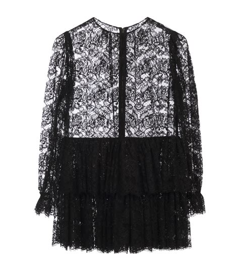 Dolce And Gabbana Multi Ruffled Lace Mini Dress Harrods Uk