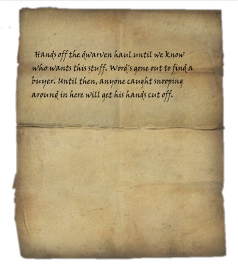 Dwarven Haul Elder Scrolls Fandom