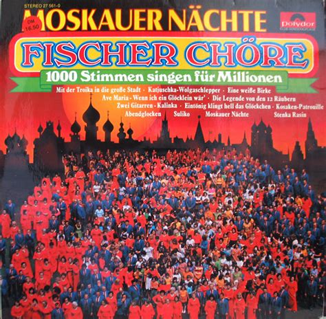Fischer Chöre Moskauer Nächte 1975 Vinyl Discogs