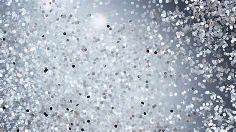 Silver Explosion Of Confetti Christmas Festive Background Holidays