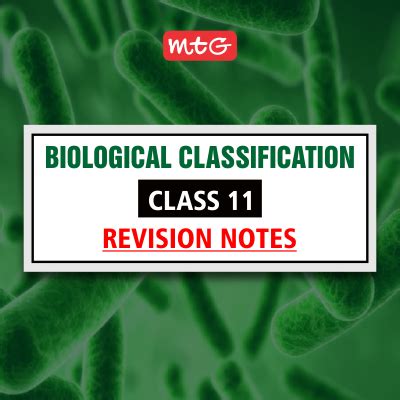 Biological Classification Class 11 Notes MTG Blog