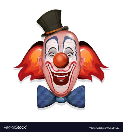 Circus Clown Face Royalty Free Vector Image Vectorstock