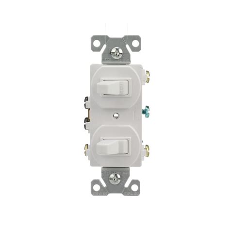 Eaton 15 Amp Single Pole3 Way White Combination Light Switch At