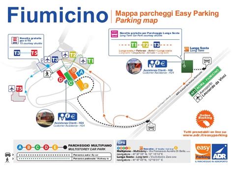 La Mappa Dei Parcheggi Easy Parking Di Roma Fiumicino
