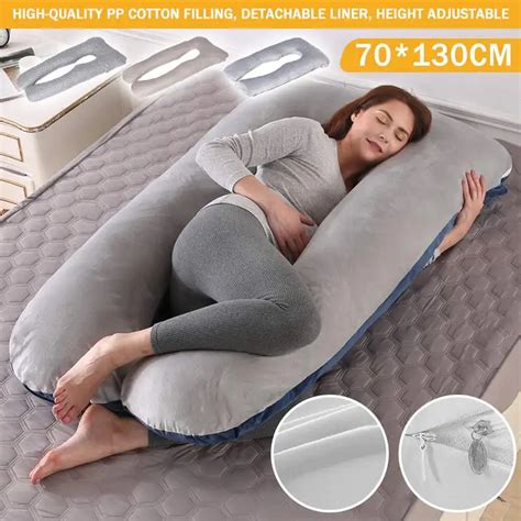 Pregnancy Pillow Side Sleeper Pregnant Women Bedding Full Body U Shape Cushion Long Sleeping