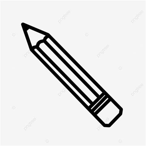 Pencill Clipart Hd Png Black Pencil Clipart Black And White Pencil Rubber School Supplies