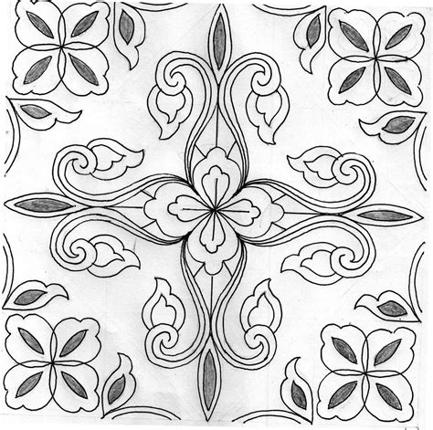 20 gambar sketsa kumpulan gambar sketsa bunga pemandangan. Motif Batik Modern Hitam Putih - Batik Indonesia