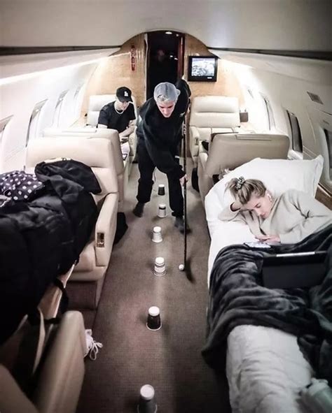 Inside Justin Biebers Extravagant Private Jet Where He Plays Hockey Irish Mirror Online