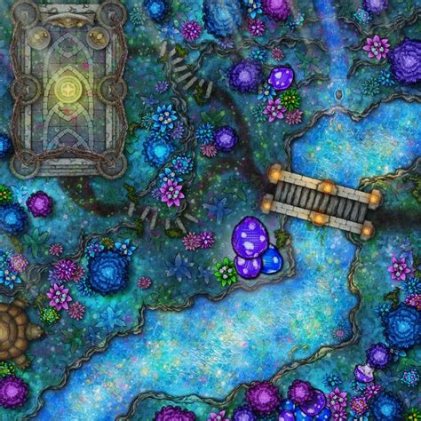 Feywild Clearing Battlemaps Dnd World Map Fantasy Map Dungeon Maps Sexiz Pix